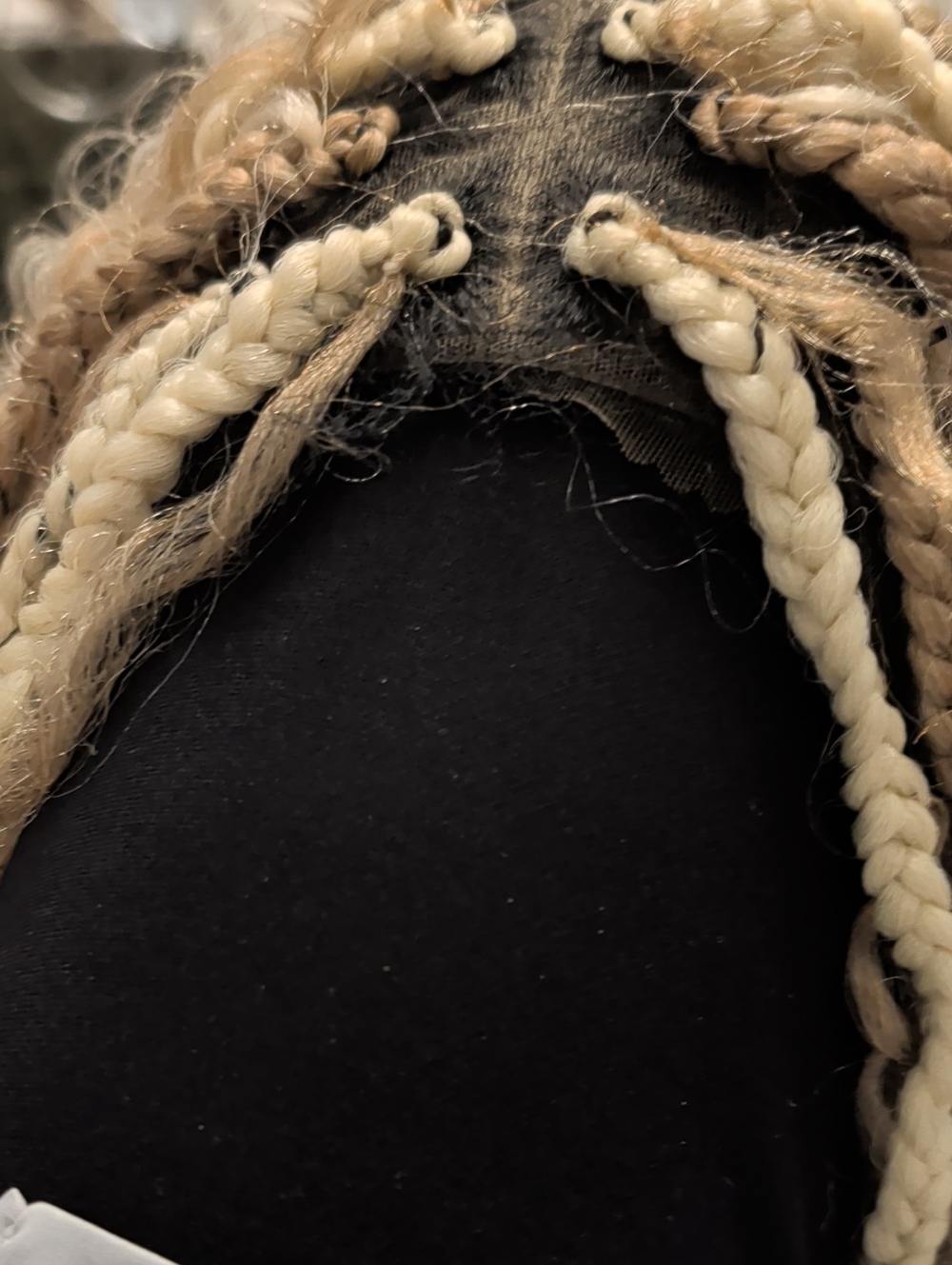 Blonde Braided Lace Front Wig - Women Hair